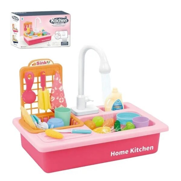 Lavaplatos flujo agua real